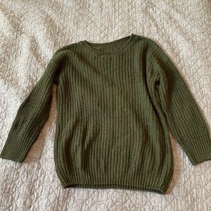 Cozy Olive Green Sweater